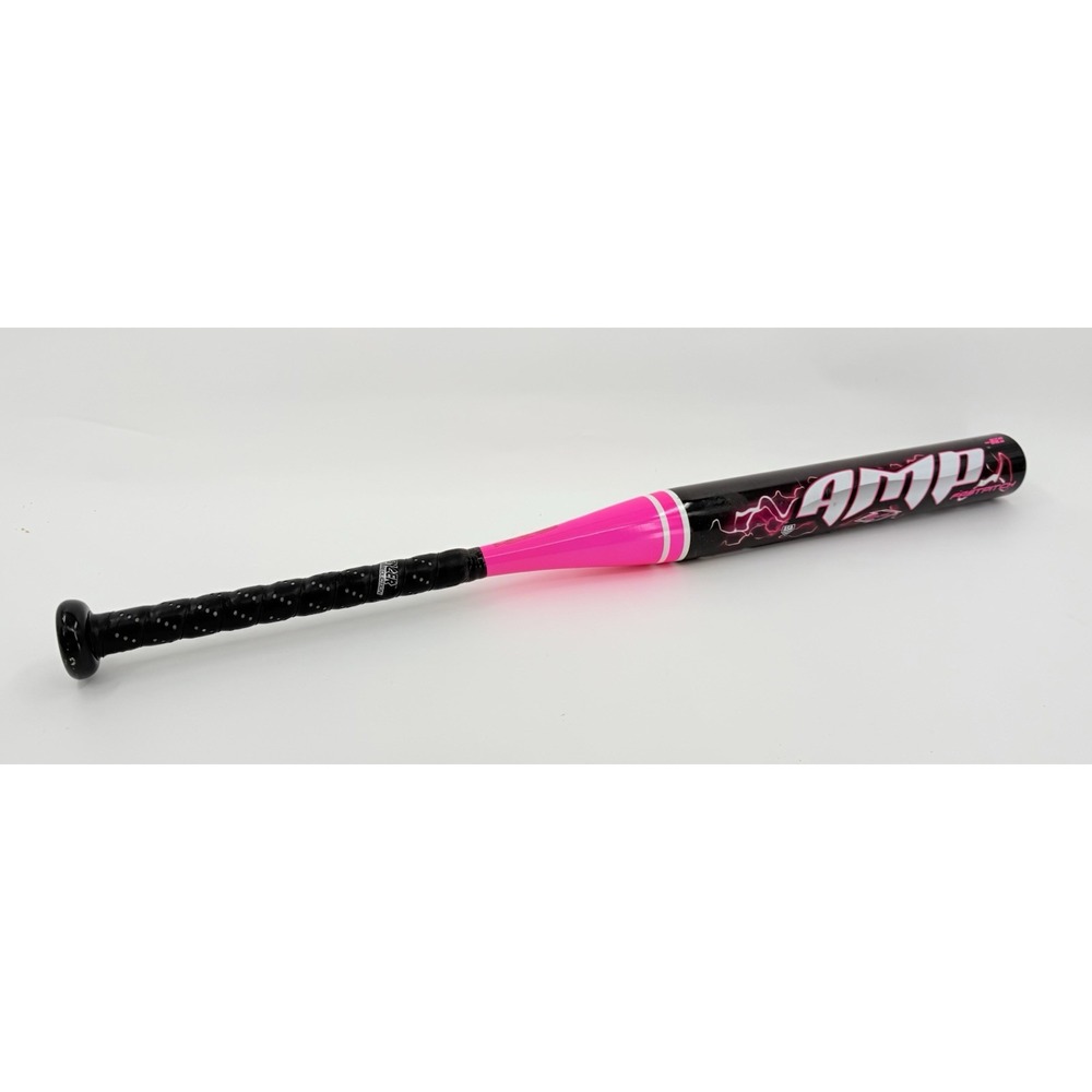 Worth AMP Fastpitch Slapper Softball Bat 30/18 2 1/4" Barrel Black/Pink 7050